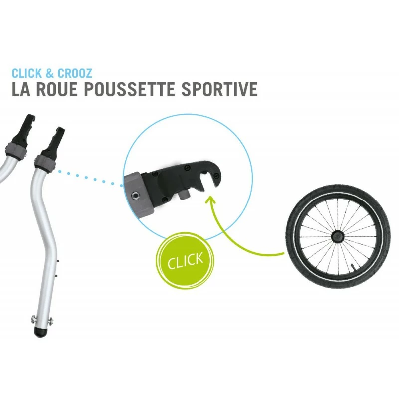 Kit Jogging Croozer Kid Biplace - Cyclable.com 1 Kit Jogging Croozer Kid Biplace - Cyclable.com